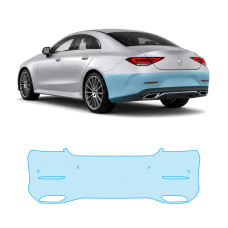 Антигравійна захисна бронеплівка за лекалами для Mercedes-Benz CLS C257 facelift 2021-2023 - задній бампер