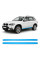 Антигравийная защитная бронепленка по лекалам для BMW X5 E70 2006-2013 - нижняя зона кузова пороги