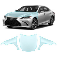 Антигравийная защитная бронепленка по лекалам для Lexus ES XV70 2018- капот и передние крылья
