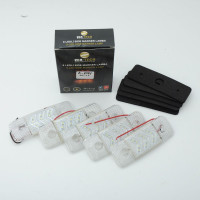 Габарит LED прямокутний 115х40 мм / 12/24V / 12 діодів стрілкою / Білий 1 шт (MRT 51)