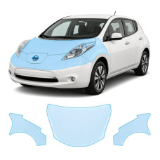 Антигравийная защитная бронепленка по лекалам для Nissan Leaf ZE0/ZE1 2010-2017 - капот и передние крылья