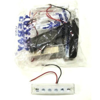 Габарит LED прямокутний 90х18 мм / 12/24V / 6 діодів / Білий 1 шт (K 041)