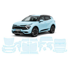 Антигравийная защитная бронепленка по лекалам для Kia Sportage NQ5 2021-2024 - полный кузов