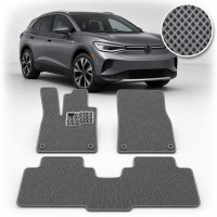 Килимки в салон EVA для Volkswagen ID.4 2020- (Металевий підп'ятник) Серые 3 шт