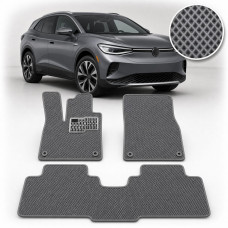 Килимки в салон EVA для Volkswagen ID.4 2020- (Металевий підп'ятник) Серые 3 шт