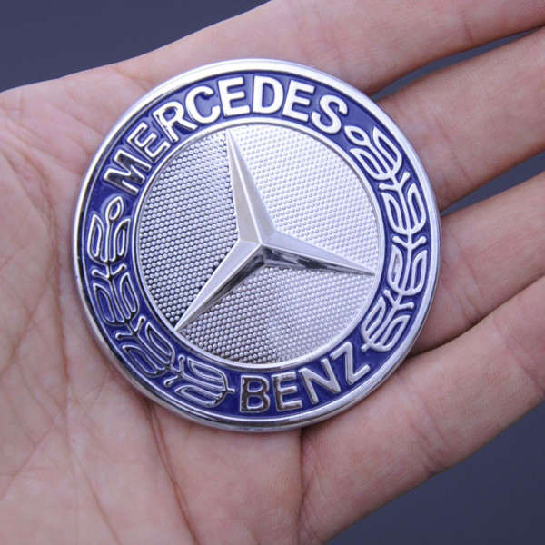 Емблема для Mercedes 56 мм пластикова.