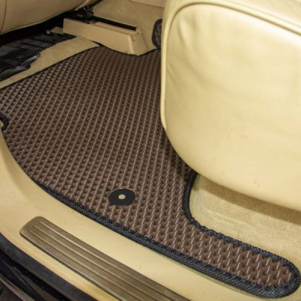Килимки в салон EVA для Volkswagen Touareg I 2002-2010 з підп'ятником Бежеві 5 шт