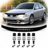 Дефлектор капота мухобойка Nissan Primera (P11) 1999-2001 Евро Крепление Vip Tuning (OP12)