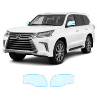Антигравійна захисна бронеплівка за лекалами для Lexus LX J200 facelift 2 2016-2021 - дзеркала