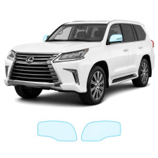 Антигравийная защитная бронепленка по лекалам для Lexus LX J200 facelift 2 2016-2021 - зеркала