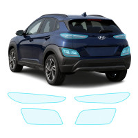 Антигравийная защитная бронепленка по лекалам для Hyundai Kona OS facelift 2021-2023 - задние фонари стопы
