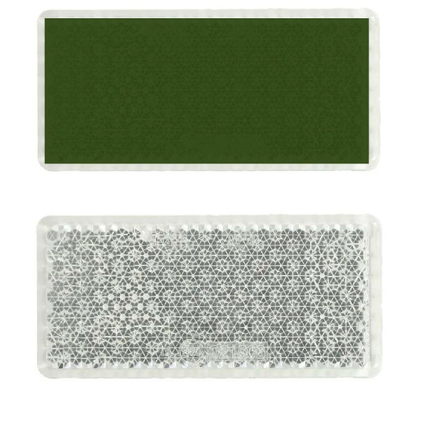 Катафот Прямокутний Пластик 75 x 35 x 8 мм Білий (Stark L)