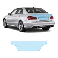Антигравийная защитная бронепленка по лекалам для Mercedes-Benz E-Class W212 facelift 2013-2016 - зона крышки багажника