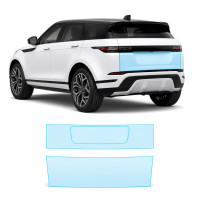 Антигравийная защитная бронепленка по лекалам для Land Rover Range Rover Evoque L551 2019- зона крышки багажника