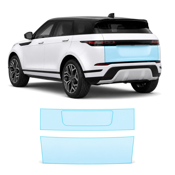 Антигравийная защитная бронепленка по лекалам для Land Rover Range Rover Evoque L551 2019- зона крышки багажника