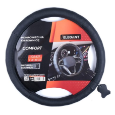 Чохол керма Elegant L 39-41 см Масаж Перфорація 1 шов Екошкіра Чорний (EL105 637)
