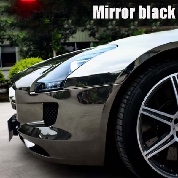Автомобільна вінілова плівка ПВХ Chrome Mirror Black Суперглянець 1.52 Метра х 1 Метр 160 мікрон (CL-SCM-01P)