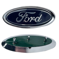 Эмблема для Ford 115 x 48 мм 3 пукли Косая