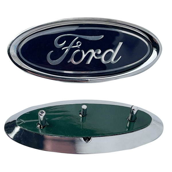 Эмблема для Ford 115 x 48 мм 3 пукли Косая