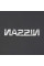 Емблема напис Nissan 120 x 22 мм скотч 3M