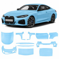 Антигравийная защитная бронепленка по лекалам для BMW 4 Series G22 2020-2024 - полный кузов