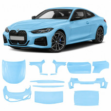 Антигравийная защитная бронепленка по лекалам для BMW 4 Series G22 2020-2024 - полный кузов