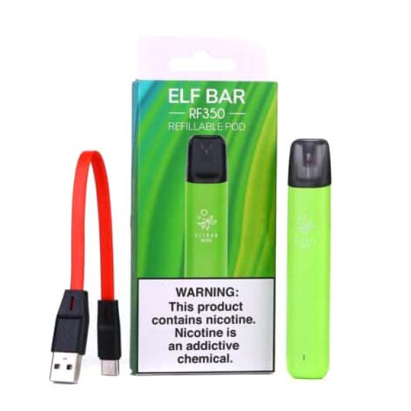 Багаторазова POD-система Elf Bar RF350 Starter Kit 350 mAh Зелений