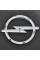 Емблема для Opel 126 x 114 мм пластикова Xром 1 лялька (Astra II перед)
