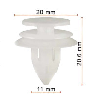 Клипса крипления Молдинг уплотнитель Mitsubishi (MR435918 MN112024) C0257