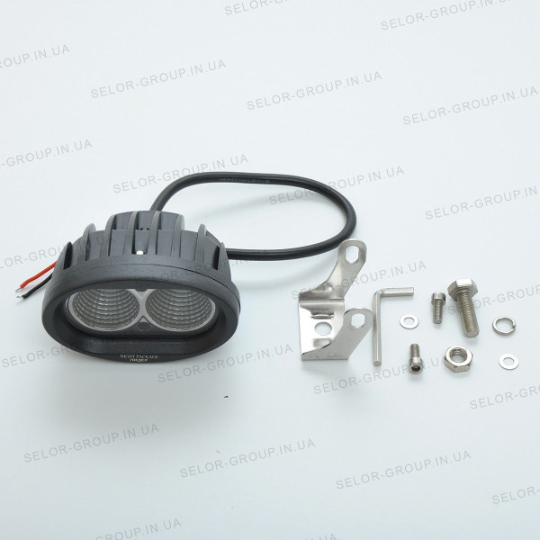 Додаткова LED фара 20W (10W*2) 10-30V 98x74x66 mm Ближній (54 20W) Чорний 1 шт