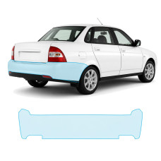 Антигравийная защитная бронепленка по лекалам для LADA Priora 2170 facelift 2013-2018 - задний бампер