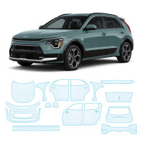 Антигравійна захисна бронеплівка за лекалами для Kia Niro SG2 2022- повний кузов