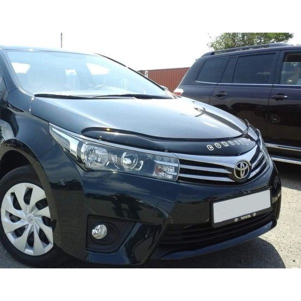Дефлектор капота мухобойка для Toyota Corolla 2013-2019 (Vip Tuning) TYA75