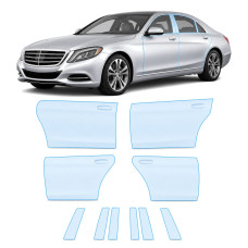 Антигравійна захисна бронеплівка за лекалами для Mercedes-Benz S-Class W222 2013-2017 - зони дверей і стійки вікон