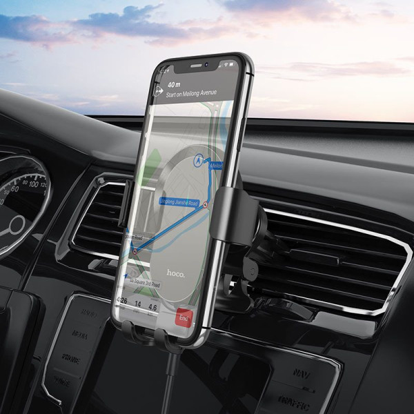 Автотримач із бездротовою зарядкою HOCO CA105 для повітроводу