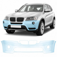 Антигравийная защитная бронепленка по лекалам для BMW X3 F25 2010-2017 - передний бампер