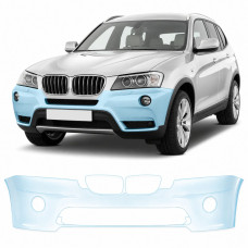 Антигравийная защитная бронепленка по лекалам для BMW X3 F25 2010-2017 - передний бампер