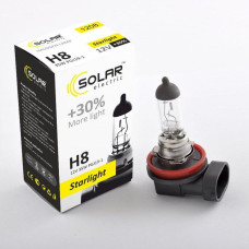 Лампа 12V H8 35W + 30% Starlight Solar (1шт) (1208) (10шт/уп)