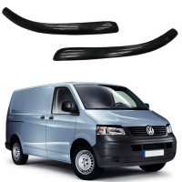 Реснички фар для Volkswagen T5 2003-2010 на скотче Черные Voron glass