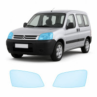 Антигравийная защитная бронепленка по лекалам для Citroen Berlingo I facelift 2002-2018 - оптика (фары и ПТФ)