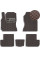 Коврики в салон EVA для Toyota RAV 4 CA20W 2000-2005 с подпятником Коричневые 5 шт