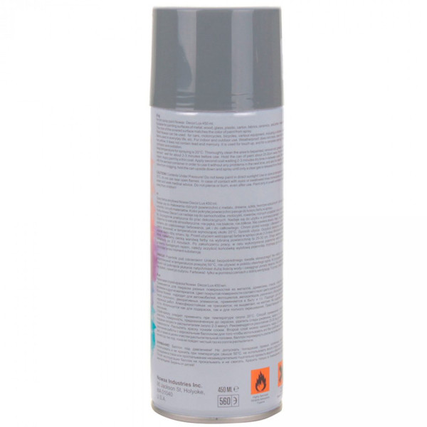 Акриловая краска Nowax Спрей 450 мл Темно-серая (deep grey/ral7031)