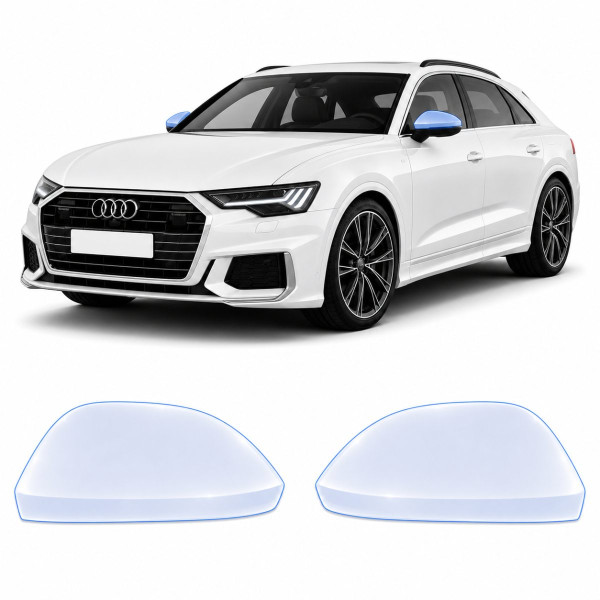 Антигравийная защитная бронепленка по лекалам для Audi Q8 4M facelift 2024- зеркала
