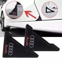 Захист кутів дверей Audi 2 шт Гумові 45х58х47 мм на скотчі Чорні Посилені (протиударні чохли від сколів)