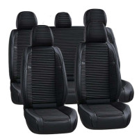Чохли Накидки для сидінь Voin 3D Комплект Смужка Чорні (VD-220 Bk Full)