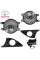 Протитуманні фари для Toyota Camry 50 2011-2014 H11 12V 55W з проводкою Комплект (TY-534B Black)