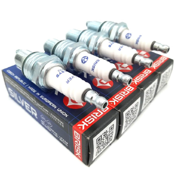 Свеча зажигания Brisk Silver LR15YS.4K Зазор 0.8 мм Ключ 21 под ГБО (Lanos, ВАЗ, ЗАЗ, Сенс, Nexia, Aveo, Matiz, Таврия 8-ми клапанную) 1334
