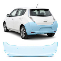 Антигравийная защитная бронепленка по лекалам для Nissan Leaf ZE0/ZE1 2010-2017 - задний бампер