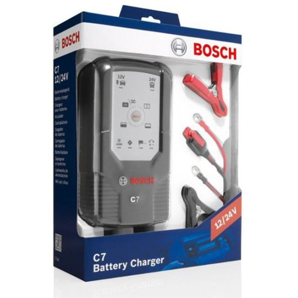 Зарядний пристрій автомобільного акумулятора Bosch C7 12-24V 14–230 A/год (0 189 999 07M)