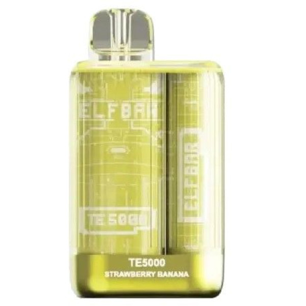 Elf Bar TE5000 POD 5% Оригинал Strawberry Banana Клубника Банан (Подзаряжаемый)